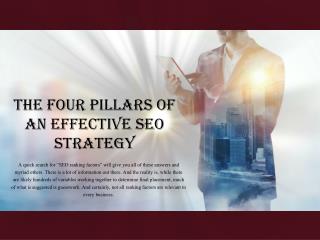 The Four Pillars of an effective SEO Strategy