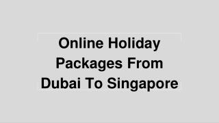 Online Holiday Packages To Singapore From Dubai
