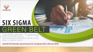 Six Sigma Green Belt Certification Training in Riyadh| IASSC exam Prep| Avail flat 35% Ramadan special discount for all