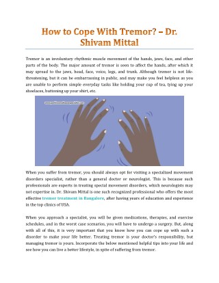 How To Cope With Tremor? - Dr. Shivam Mittal