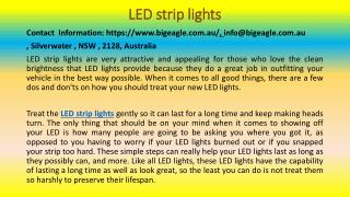 LED Strip Lights: Dos and Don'ts