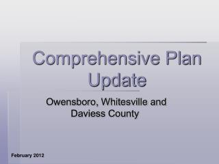 Comprehensive Plan Update