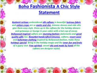 Boho Fashionista A Chic Style Statement