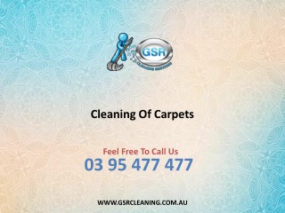 Cleaning Of Carpets