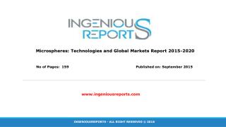 Global Microspheres Market Analysis & Trends 2018