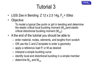 Tutorial 3