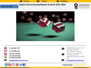 Global Casino Gaming Market Outlook 2016-2024