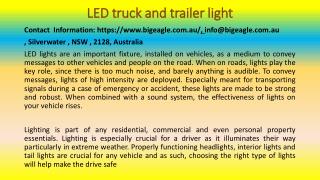 LED Light Buyer's Guide For Your Vehicle