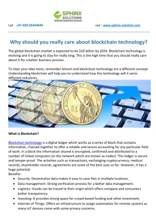 Why should you really care about blockchain technology?