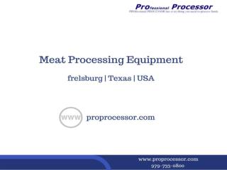Low cost meat processing equipment available in - ProProcessor.com