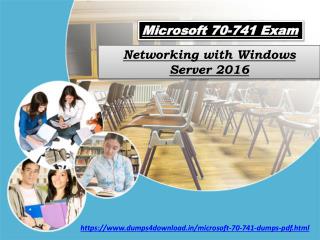 Latest 70-741 Microsoft Exam Dumps Question Dumps4Download.in