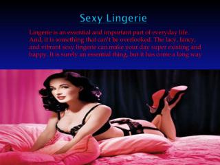 Fact About Sexy Lingerie
