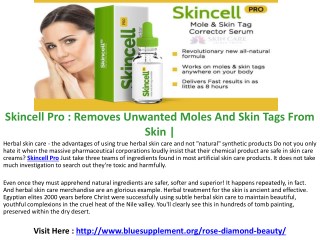 SkinCell Pro - Erase Skin Tags And Moles In Just Hours!