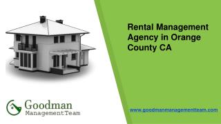 rental management agency in Orange County CA