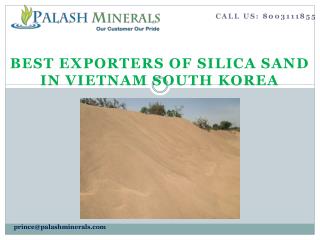 Best Exporters of Silica Sand in Vietnam south Korea