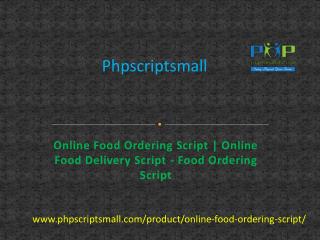 Online Food Ordering Script | Online Food Delivery Script - Food Ordering Script