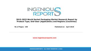 Sachet Packaging Market - Global Industry Analysis, Size, Share, Growth, Trends, and Forecast 2016 - 2023