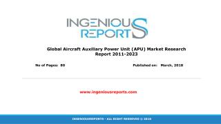 Global Auxiliary Power Unit (APU) Market Research Report