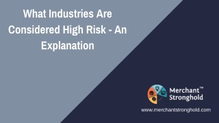 What Industries Are Considered High Risk - An Explanation