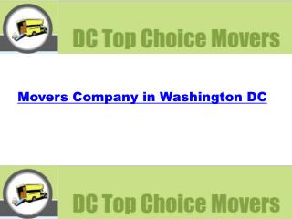 Moving Companies in Washington DC