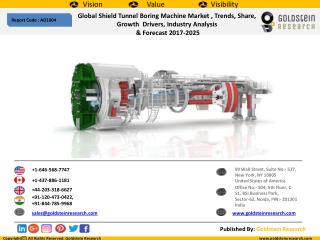 Global Shield Tunnel Boring Machine MarketÂ , Trends, Share, Growth Drivers, Industry Analysis & Forecast 2017-2025
