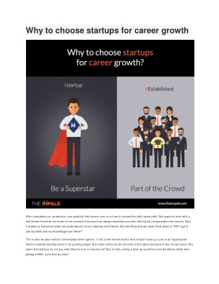 Why to choose startups for career growth