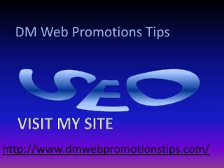 DM Web Promotions Tips