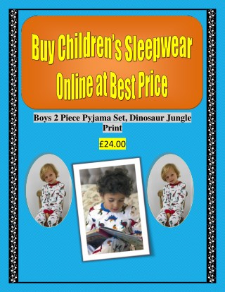 Buy Childrenâ€™s Sleepwear Online at Best Price