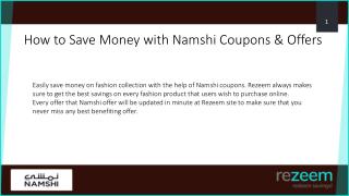 How To Use Namshi Coupons on Rezeem