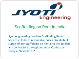 Scaffolding on Rent in India