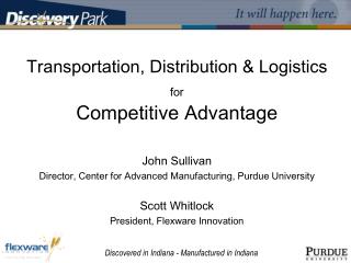 Transportation, Distribution &amp; Logistics for Competitive Advantage