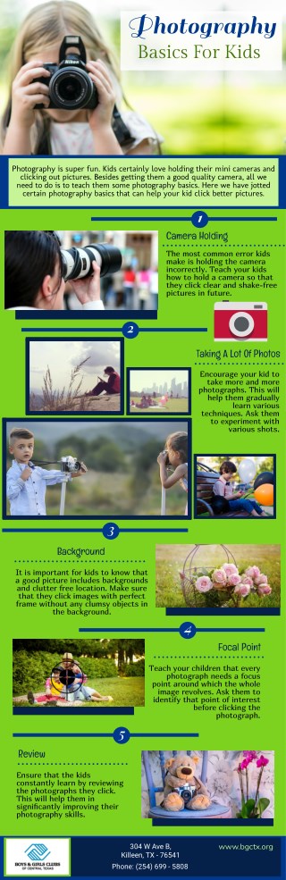 Photography Basics For Kids