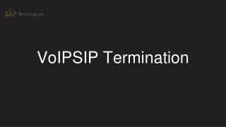 Sip termination provider -voipsip termination