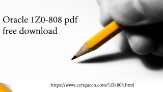 Oracle 1Z0-808 Dumps
