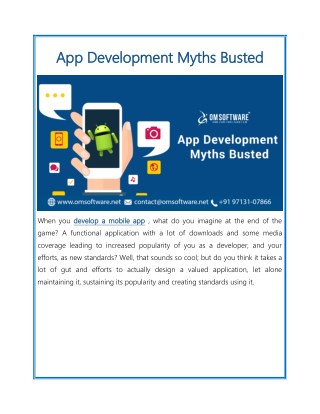 App Development Myths Busted