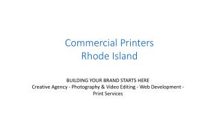 Commercial Printers Rhode Island