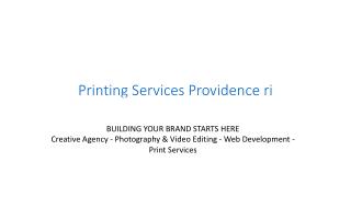Printing Services Providence ri