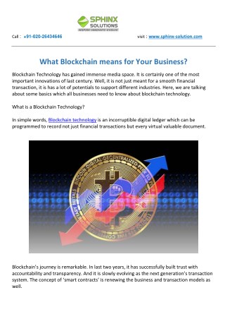 What Blockchain means for Your Business?