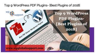 Top 9 WordPress PDF Plugins- [Best Plugins of 2018]