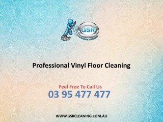 Professional Vinyl Floor Cleaning