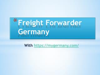 Freight Forwarder Germany