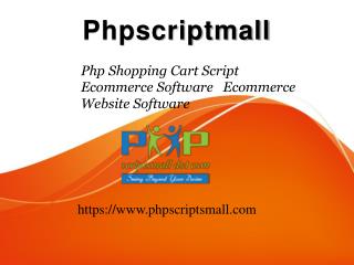 Php Shopping Cart Script - Ecommerce Software - Ecommerce Website Software