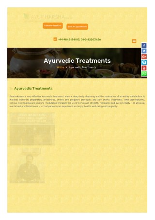 ayurvedic clinic in hyderabad in