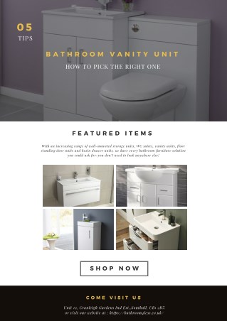 5 Tips for Picking Out the Right Bathroom Vanity Unit