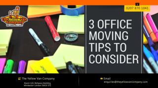 OfficeÂ movingÂ tipsÂ toÂ consider