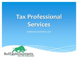 Tax Professional Services - bulltaxaccountants.com