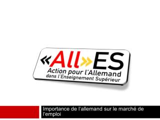 Importance de l‘allemand sur le marché de l‘emploi