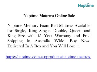 Naptime Memory Foam Mattress Offers