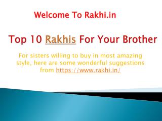 Top 10 Rakhi for Your Brother