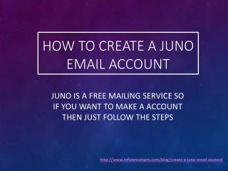 How to Create a Juno email Account